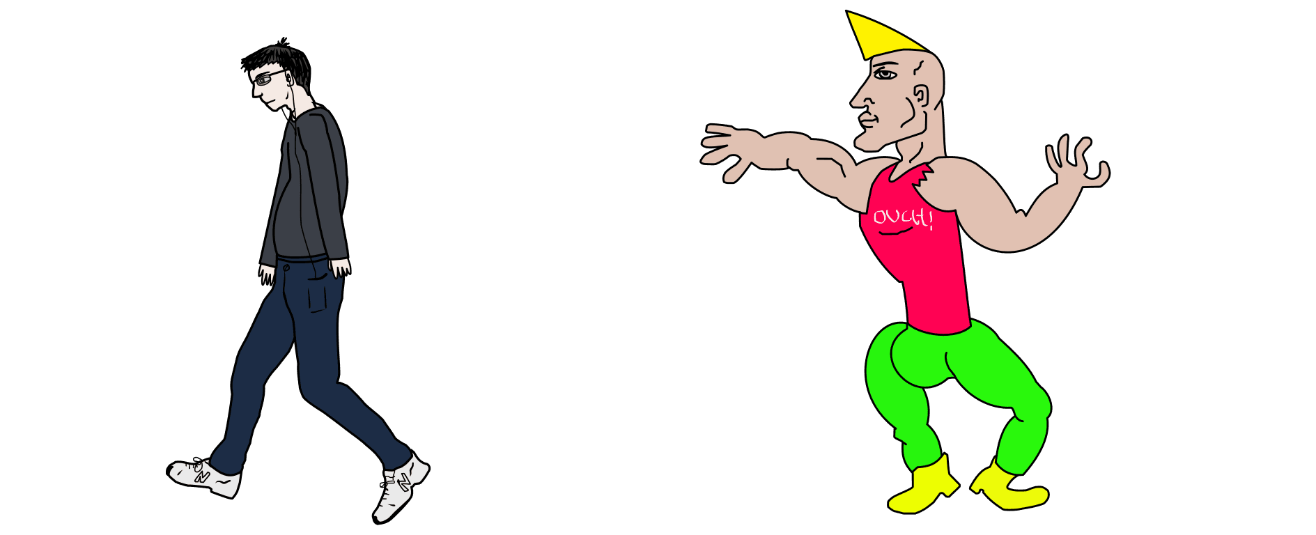 Virgin distracted user vs Chad Lock In user