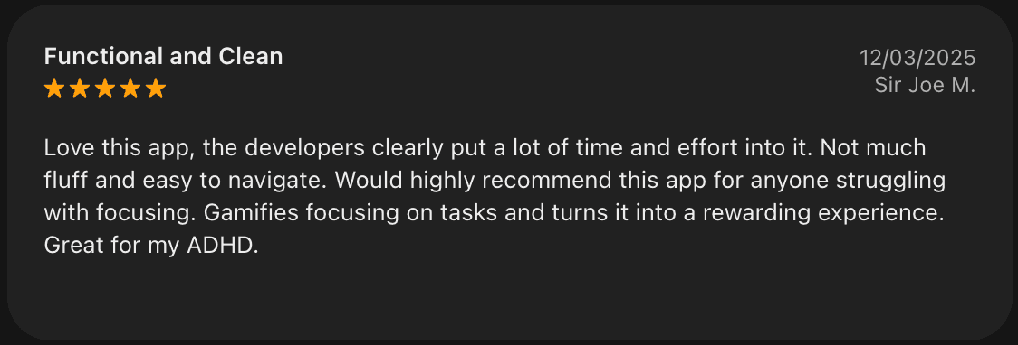 5-star review: Functional and Clean design
